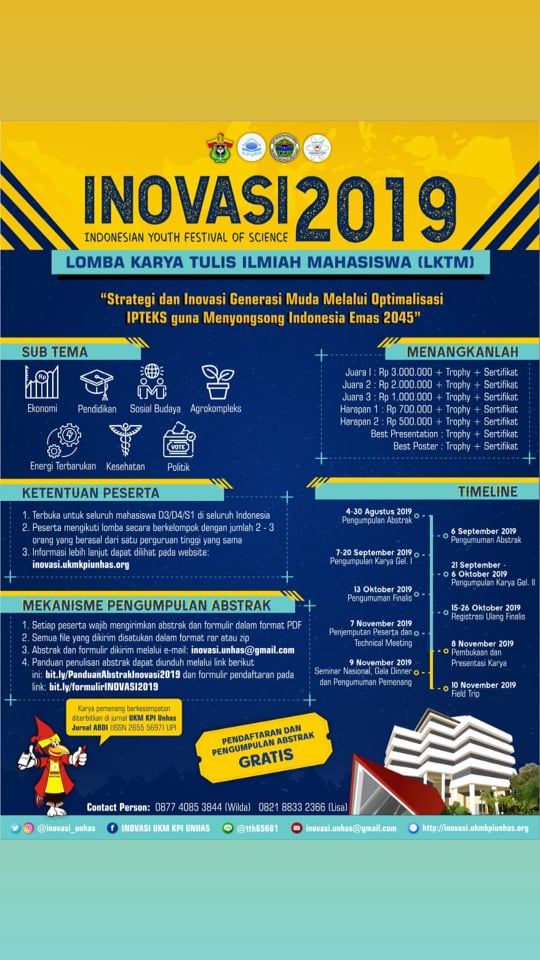 UKM KPI akan Mengadakan Inovasi 2019 dengan Konsep Baru