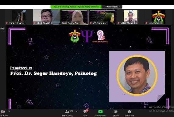 Bahas Personal Branding, Prodi Psikologi Gelar Webinar