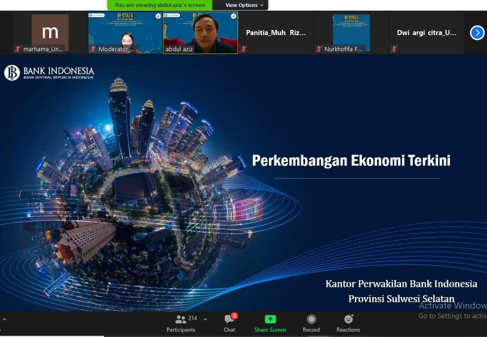 BI Corner Unhas Gelar Diskusi Literasi dan Ekonomi