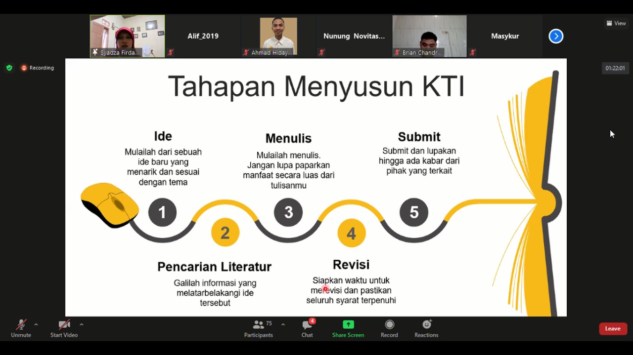BEM FMIPA Unhas Kenalkan Trik Penulisan KTI