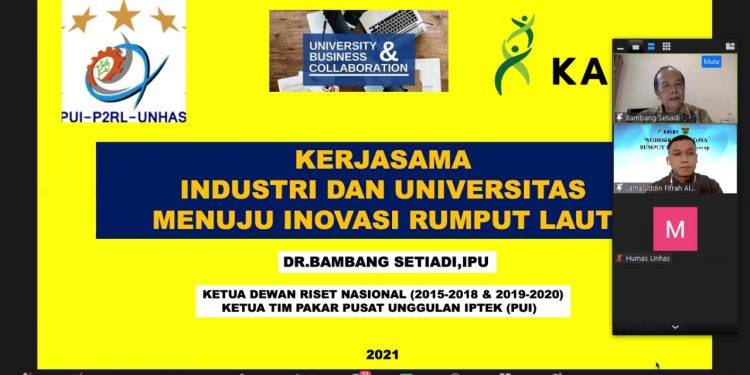 Gandeng PT Kalbe Farma, Unhas Adakan Workshop Budidaya Rumput Laut