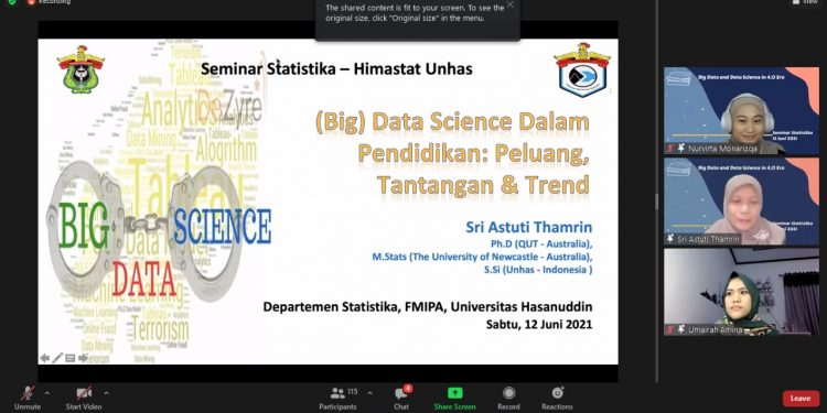 Himastat Unhas Ungkap Data Science dalam Sudut Pandang Pendidikan