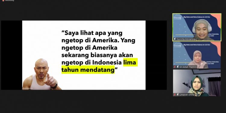 Data Scientist Microsoft Bagikan Pengalaman di Webinar Himastat Unhas