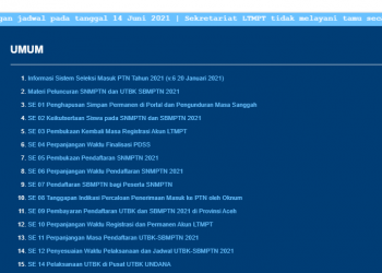 Cara Cek Pengumuman SBMPTN 2021