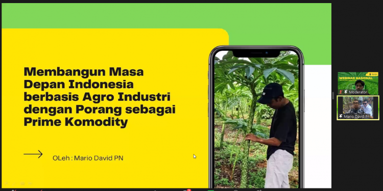 Gelar Webinar, Mahasiswa Bertani Unhas Bahas Peluang Bisnis Porang