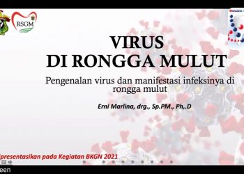 Webinar BKGN FKG Unhas Bahas Dampak Virus Dalam Rongga Mulut
