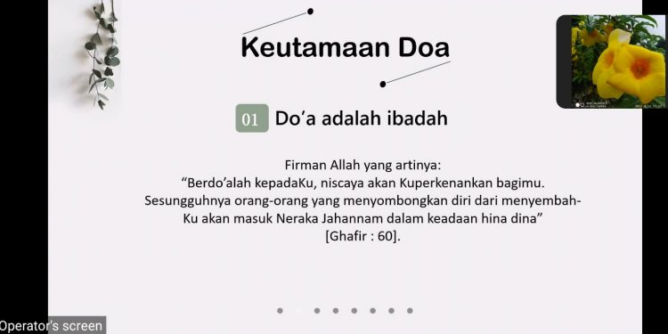 UKM LDM Darul ‘Ilmi FEB UH Bahas Keutamaan Doa