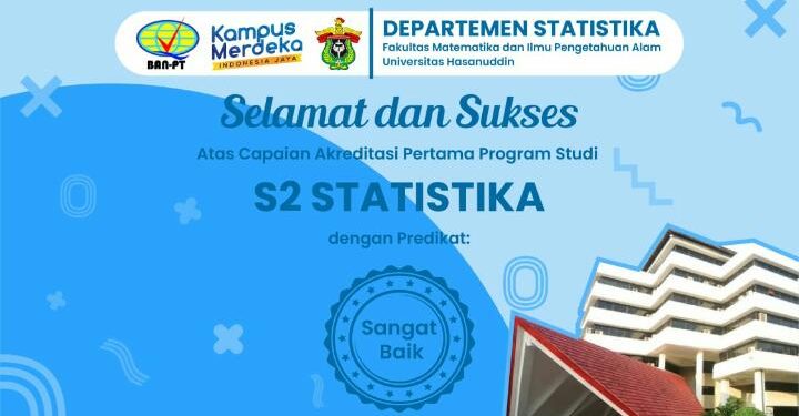 Prodi Magister Statistika Raih Akreditasi Pertama