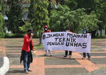 Aliansi Peduli Mahasiswa Unhas Tolak Pemisahan Fakultas Teknik