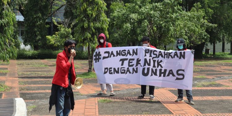 Aliansi Peduli Mahasiswa Unhas Tolak Pemisahan Fakultas Teknik