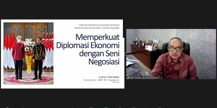 Kuliah Tamu HI Unhas Hadirkan Dubes RI untuk Singapura