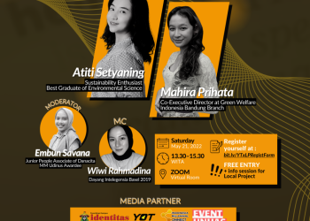 Poster kegiatan talk show AIESEC Unhas