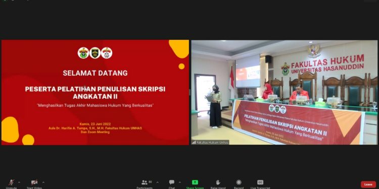 Departemen Hukum Pidana Wadahi Mahasiswa Pelatihan Penulisan Skripsi Angkatan 2