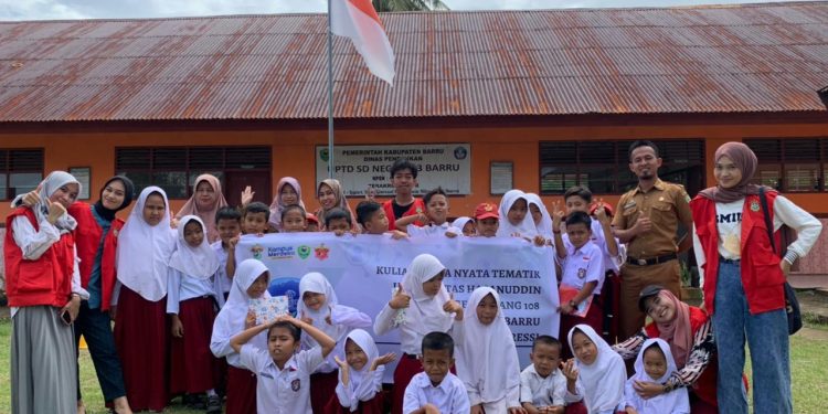 Ajarkan Dasar Matematika, Posko Desa Garessi Kabupaten Barru Adakan Pelatihan Numerasi