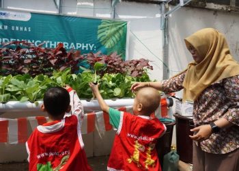Aktivitas berkebun anak-anak di Gardening Theraphy. Dokumentasi pribadi