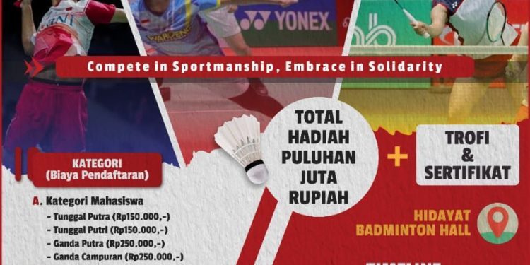 Flyer Unhas Badminton Cup VI