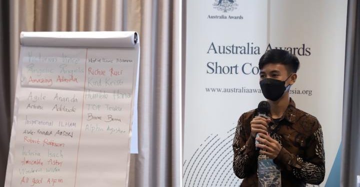 Abdi Ardiansyah dalam prosesi pre-course AAI, di Bogor, Selasa (11/10). Dokumentasi Pribadi.