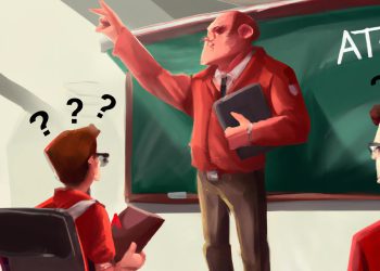 ilsutrasi mahasiswa kebingungan bahasa