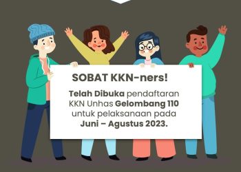 Flyer pendaftaran KKN Unhas gelombang 110. Dokumentasi pribadi