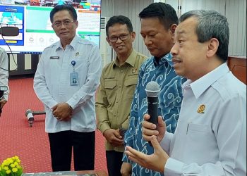 Kegiatan Kuliah Umum LPPM Unhas bekerja sama BMKG, berlangsung di Ruang Seminar Gedung LPMM Unhas, Rabu (15/3). Dokumentasi pribadi