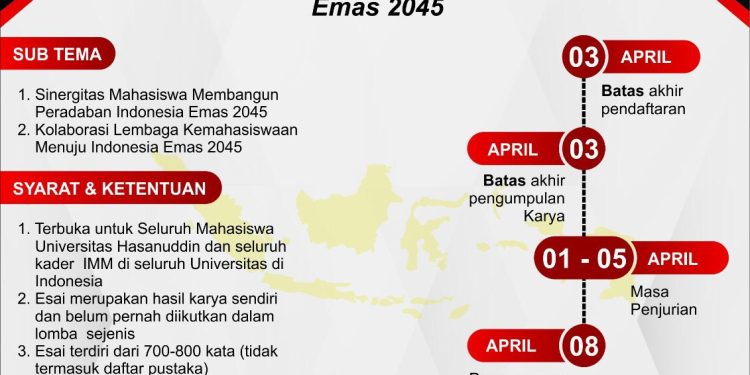 Flyer Essay Competition Korkom IMM Unhas. Dokumentasi pribadi