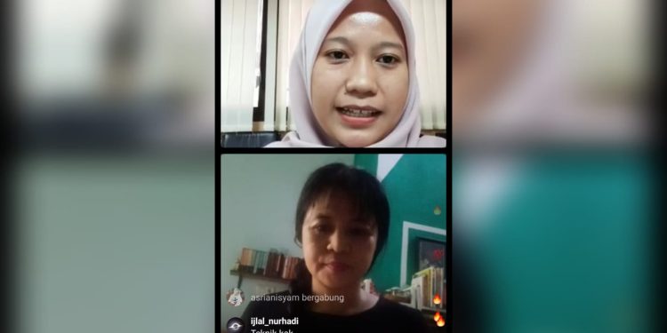 Penulis sekaligus Jurnalis, Irmawati Puan Mawar berbagi kisahnya sebagai jurnalis dalam Career Insta-Talk Series #3 melalui siaran langsung Instagram @cdc_unhas, Senin (17/4). Tangkapan layar