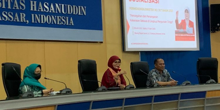 Satgas PPKS Unhas Sosialisasikan Permendikbudristek Nomor 30 Tahun 2021