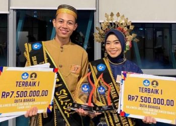 Mahasiswa FK Unhas Sukses Raih Posisi Terbaik I Pemilihan Duta Bahasa Sulselbar 2023