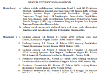 Unhas Beri Keringanan UKT Bagi Mahasiswa Akhir