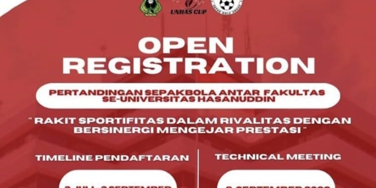 Bangun Harmonisasi Mahasiswa, UKM Sepak Bola Hadirkan Kembali Unhas Cup