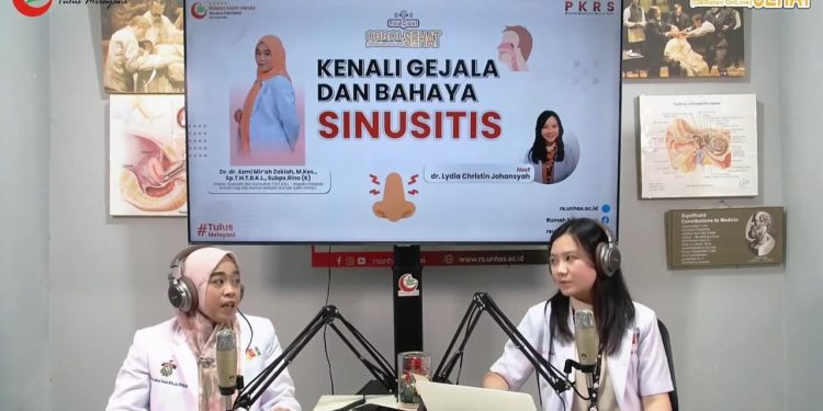 Hadirkan Dokter Spesialis THT, Podcast Obrol Sehat RS Unhas Bahas Tuntas Rinosinusitis