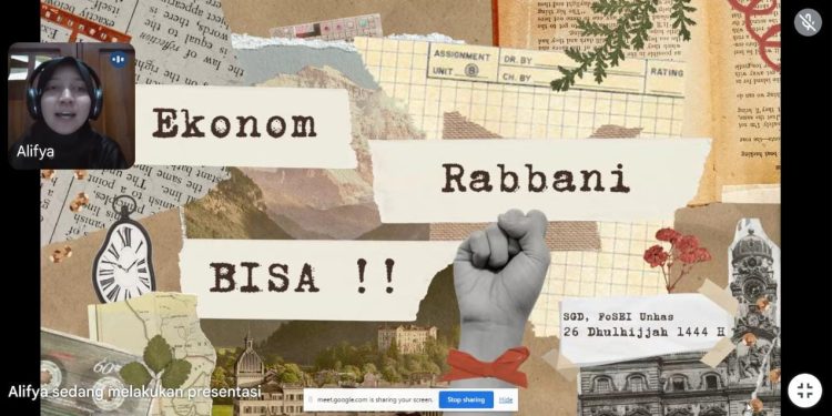 KSEI FoSEI Unhas Kembangkan Karakter Ekonom Rabbani Anggota dalam Kelas Besar SGD