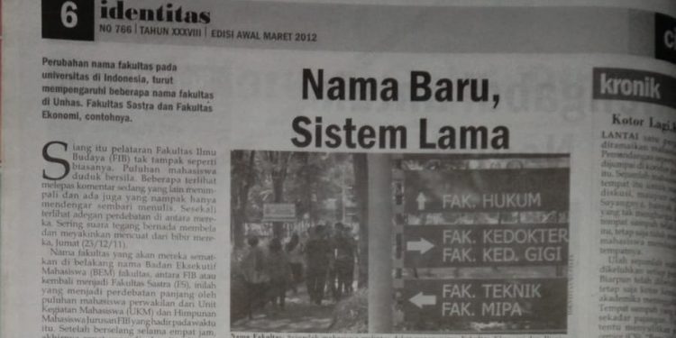 Bundel identitas edisi awal Maret 2012