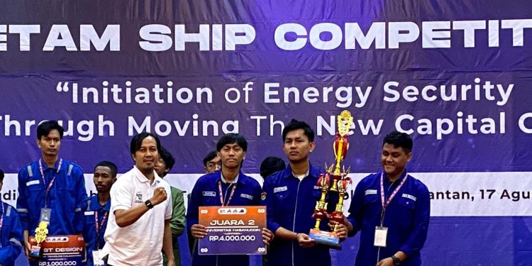 Implementasikan Keahlian, Mahasiswa Teknik Perkapalan Juara 2 Etam Ship Competition 2023