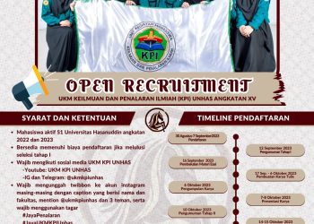 UKM KPI Buka Pendaftaran Bagi Calon Penalar Muda Unhas