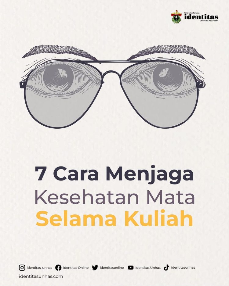 Infografis Cara Menjaga Kesehatan Mata Identitas Unhas