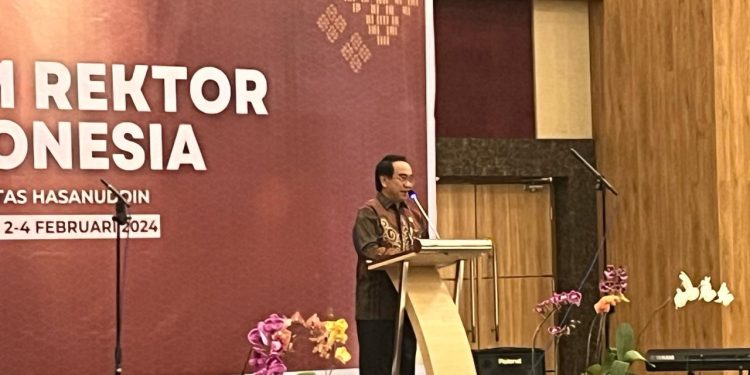 Rapat Forum Rektor Dihelat di Unhas, Dorong Kolaborasi Sesama Perguruan Tinggi