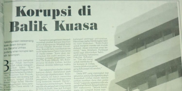 Bundel identitas Edisi Awal Februari 2005 dengan judul "Korupsi di Balik Kuasa"