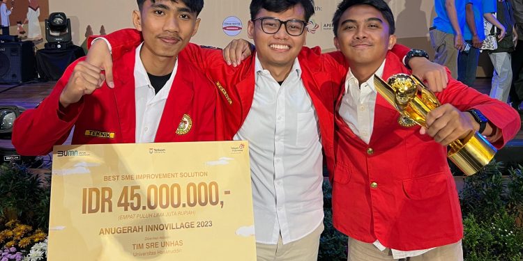 SRE Unhas Raih Best Category For SME Improvement Solution dalam Innovillage 2023
