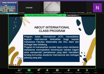Siap Sambut Mahasiswa Baru, FMIPA UNM Sosialisasikan International Class Program