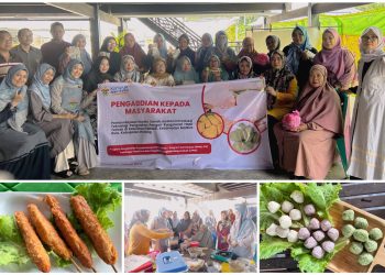 Tim LPPM melakukan foto bersama dengan masyaraka yang mengikuti pelatihan di Kelurahan Padaidi, Pinrang, Minggu (03/03). Sumber: Dokumentasi Pribadi.