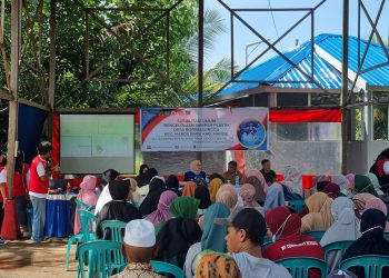 Sosialisasi Pengelolaan Sampah Plastik yang diadakan oleh KKNT Gelombang 109, bagian dari MPRG.