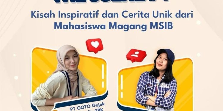 Poster Behind The Scene #1 Kisah Inspiratif dan Cerita Unik dari Mahasiswa Magang MSIB.