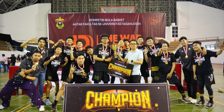 Kalahkan FISIP, Tim Basket FT Unhas Jadi Juara Red Campus 2024