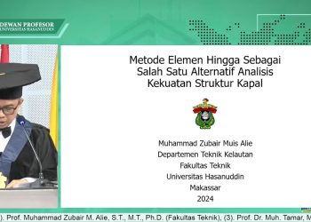 Guru Besar FT Unhas Sampaikan Orasi Ilmiah tentang Metode Elemen Hingga