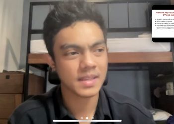 Pemaparan materi oleh Moh. Rifli Mubarak SH dalam kegiatan Alsa Development Training via Zoom, Minggu (23/06). Foto : Tangkapan Layar