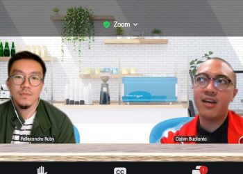 Pemaparan Materi oleh Creativepreneur & Content Creator, Fellexandro Ruby dalam seminar CDC Unhas melalui Zoom Meeting, Rabu (26/06). Foto : Tangkapan Layar