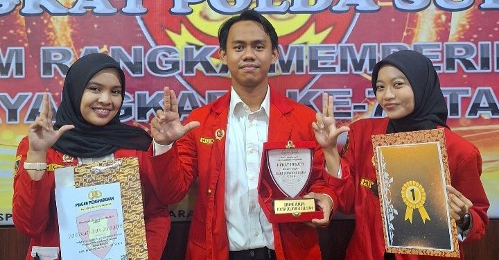 Tim mahasiswa FH Unhas Juara 1 Kompetisi Debat Hukum tingkat Polda Sulsel. Foto : Dokumentasi Pribadi