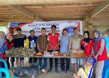 Penuhi Pakan Ternak Warga, KKN Unhas Bagikan Rumput Gajah Unggulan di Enrekang