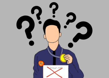 Ilustrasi manipulasi prestasi. Desain: IDENTITAS/Nabila Rifqah Awaluddin.